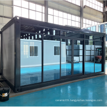 prefab modular glass container house